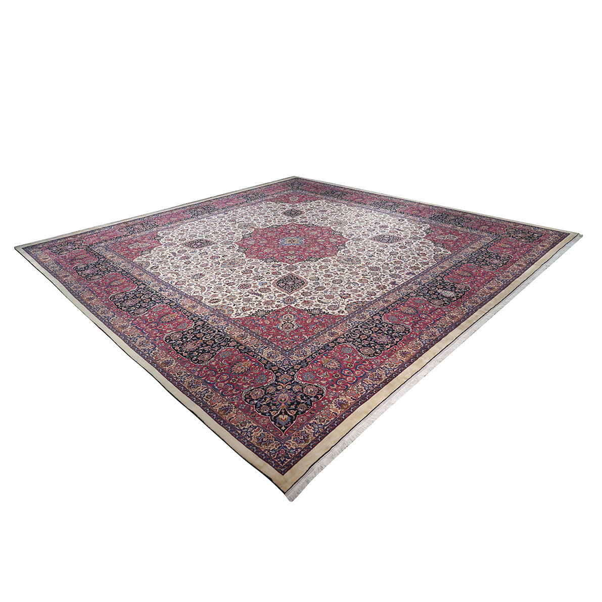 فرش دستباف متبرک چله پنبه اندازه 6×6 متر