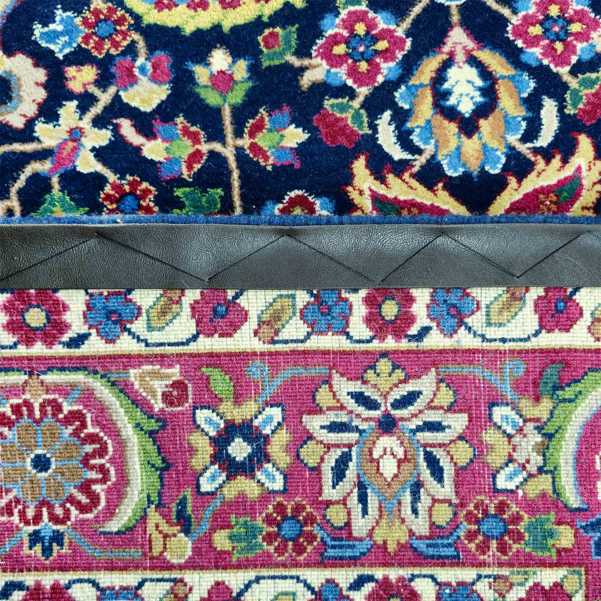 قالیچه دستباف افشان سورمه‌ای 3 متری