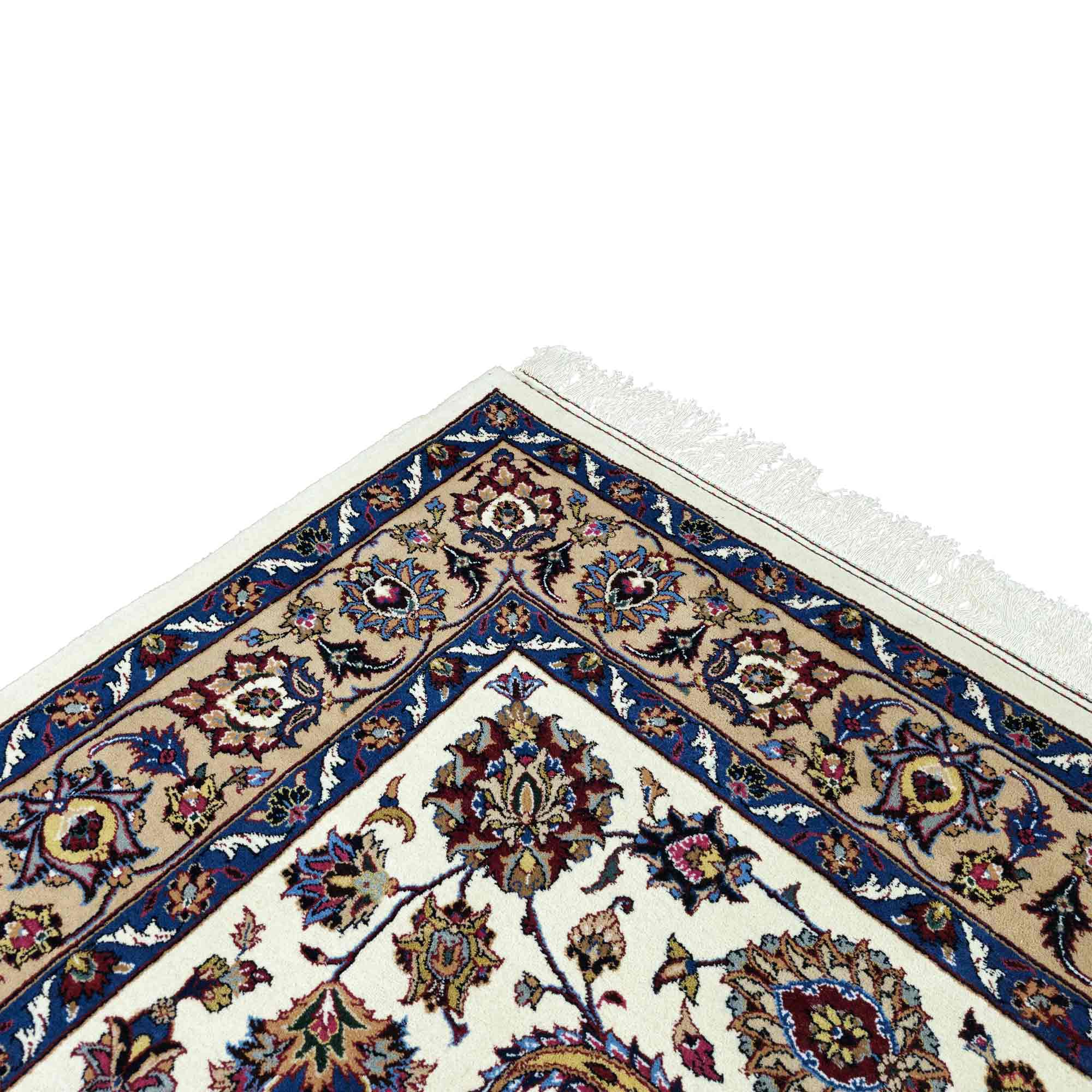 فرش دستباف افشان کرم 6 متری
